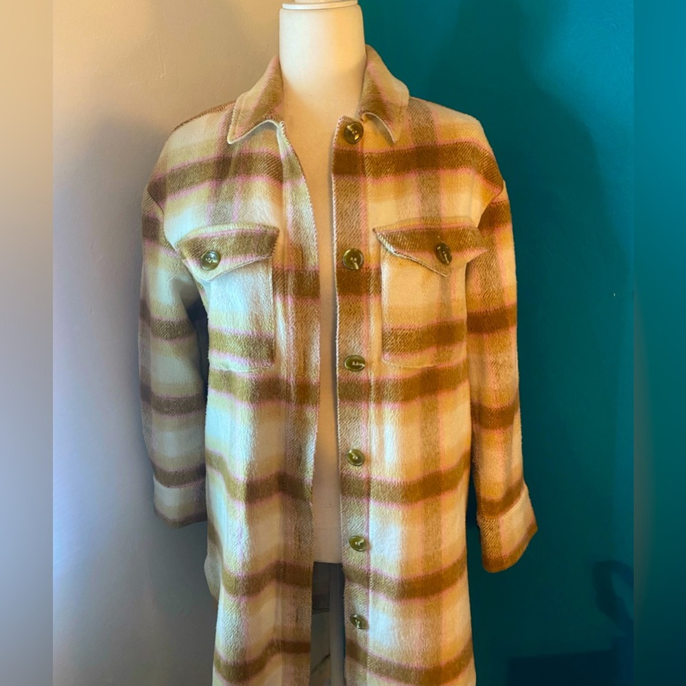 BP plaid shacket size XXS